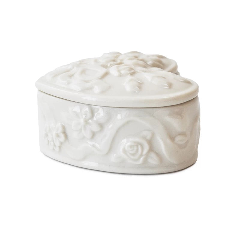 Laceflower Heart Jewelry Box