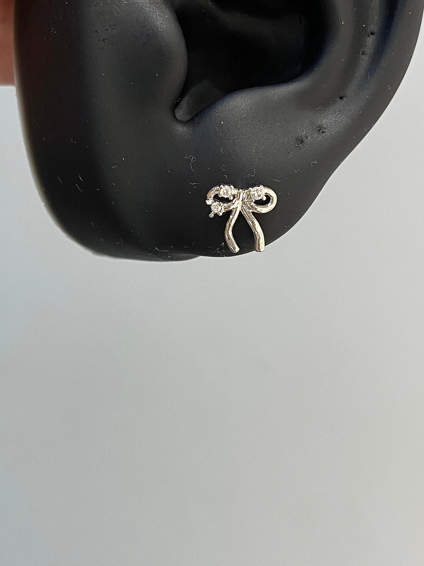 Sparkly Ribbon Helix Earrings