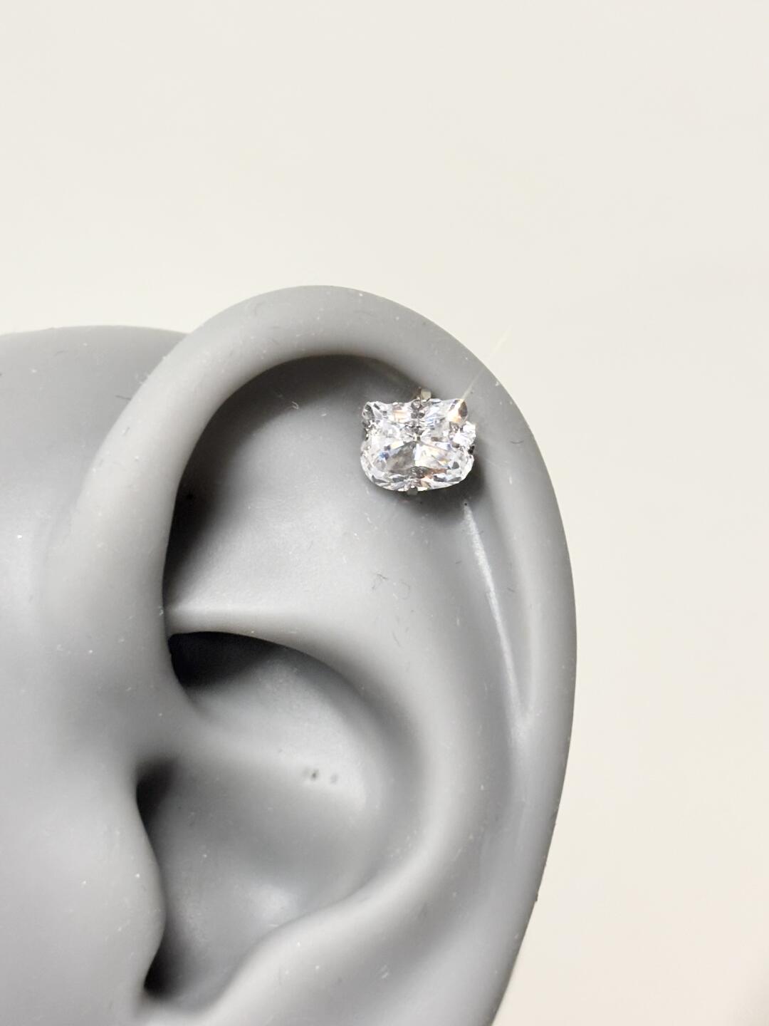 Kitty Diamond Helix Earrings