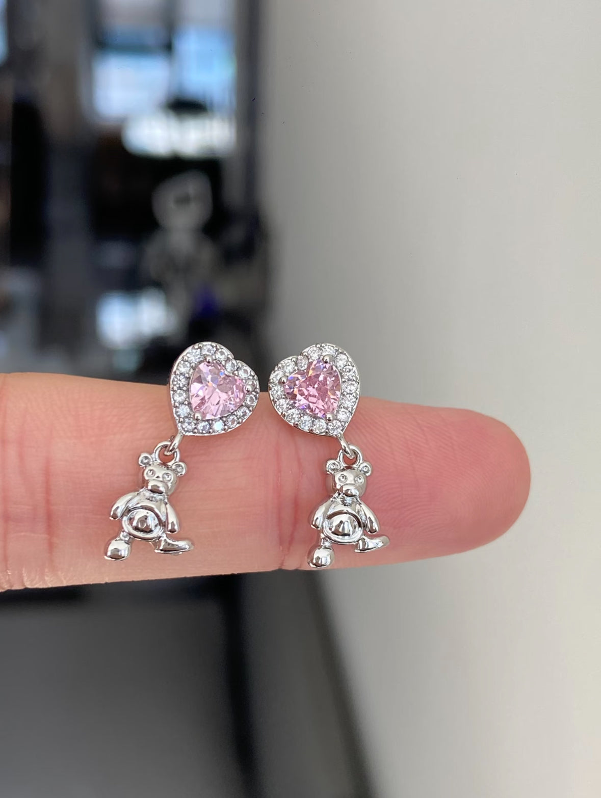 Love bear Helix Earrings