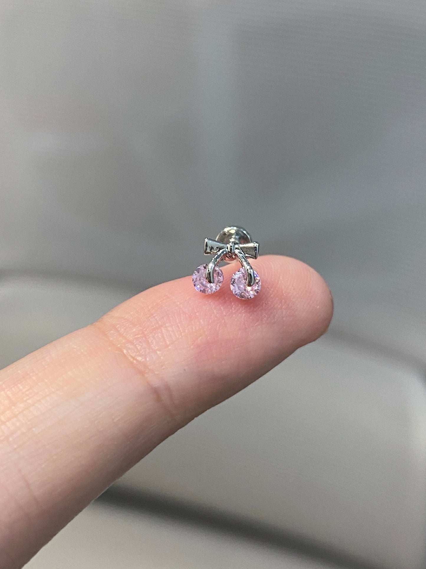 Pink Cherry Helix Earrings