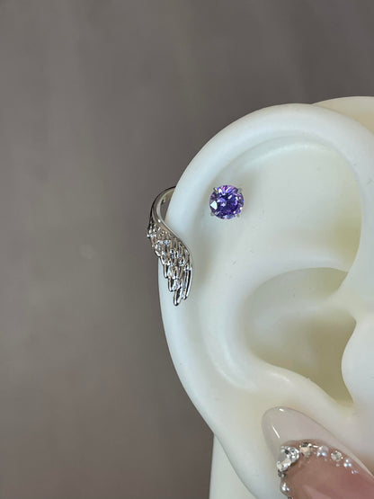 Turquoise Halo wings Helix Earrings