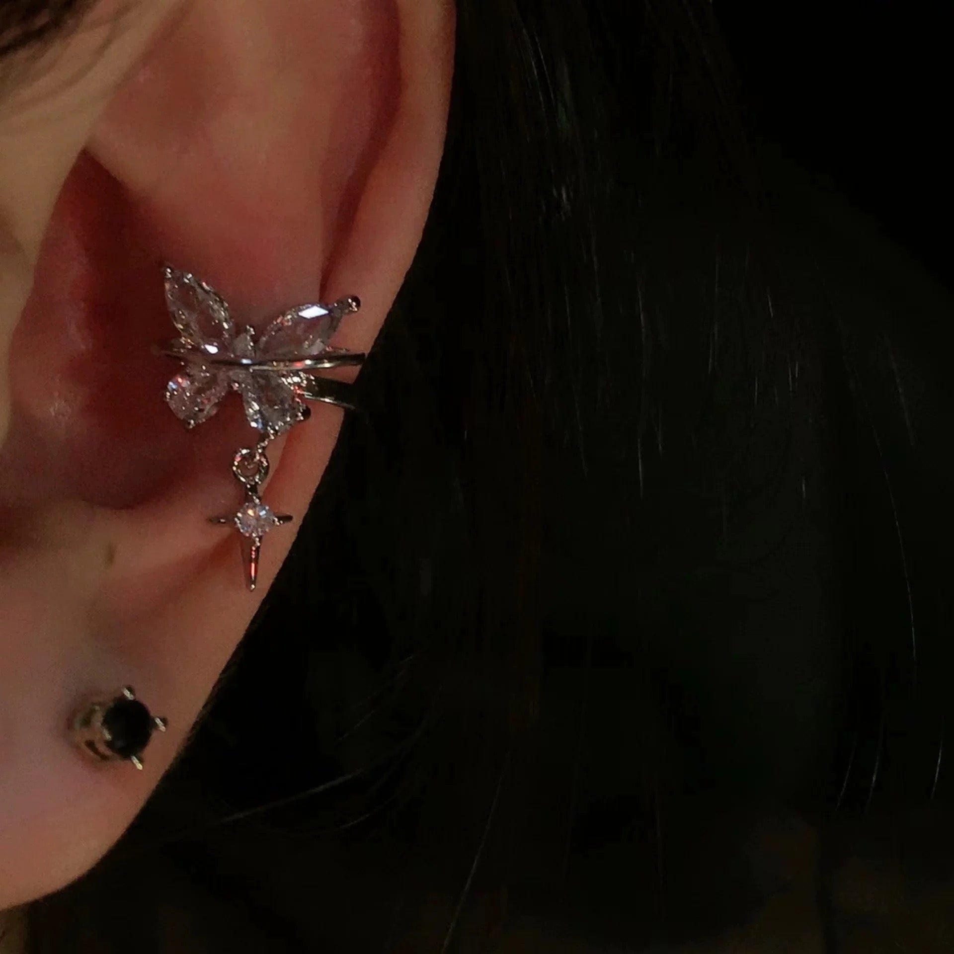 Whisperwing Cuff Conch Earrings