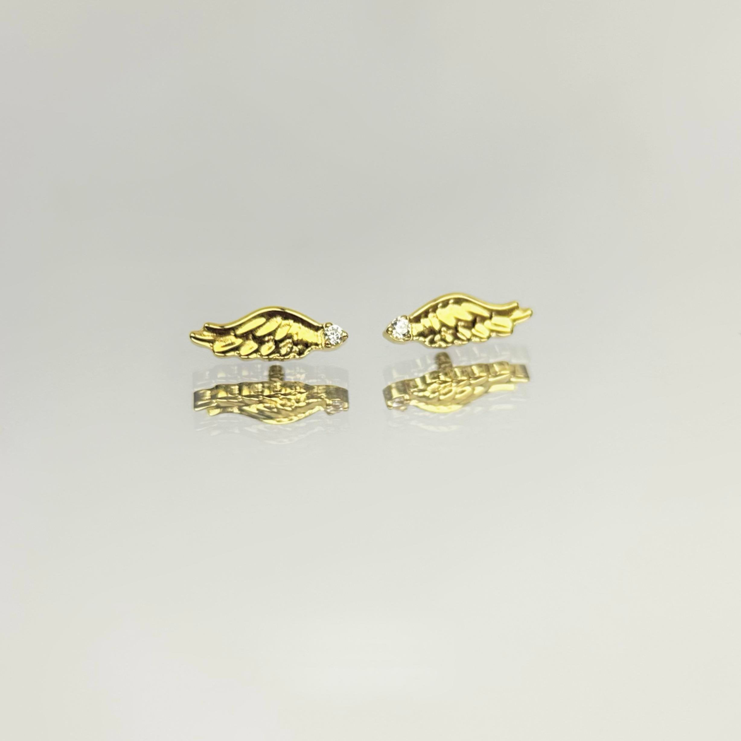 Gold Divine Wings Earrings
