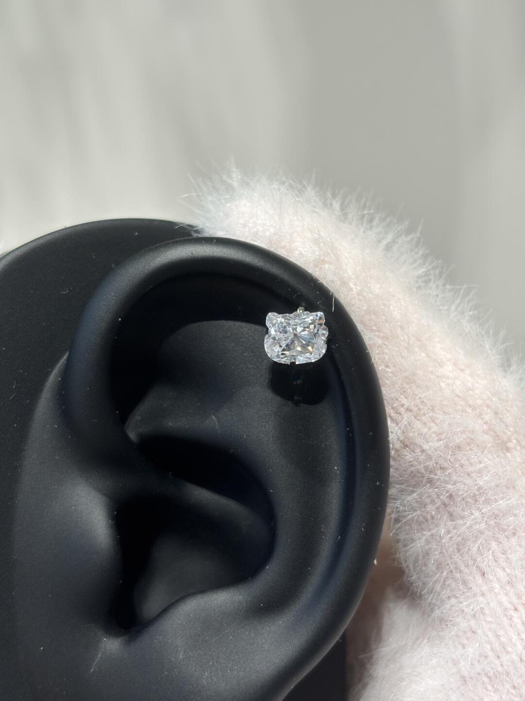 Kitty Diamond Helix Earrings