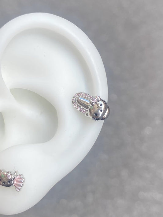 Kitty Slipper Helix Earrings