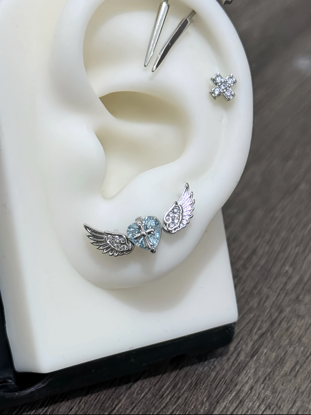 Blue Sanctum Earring Stack