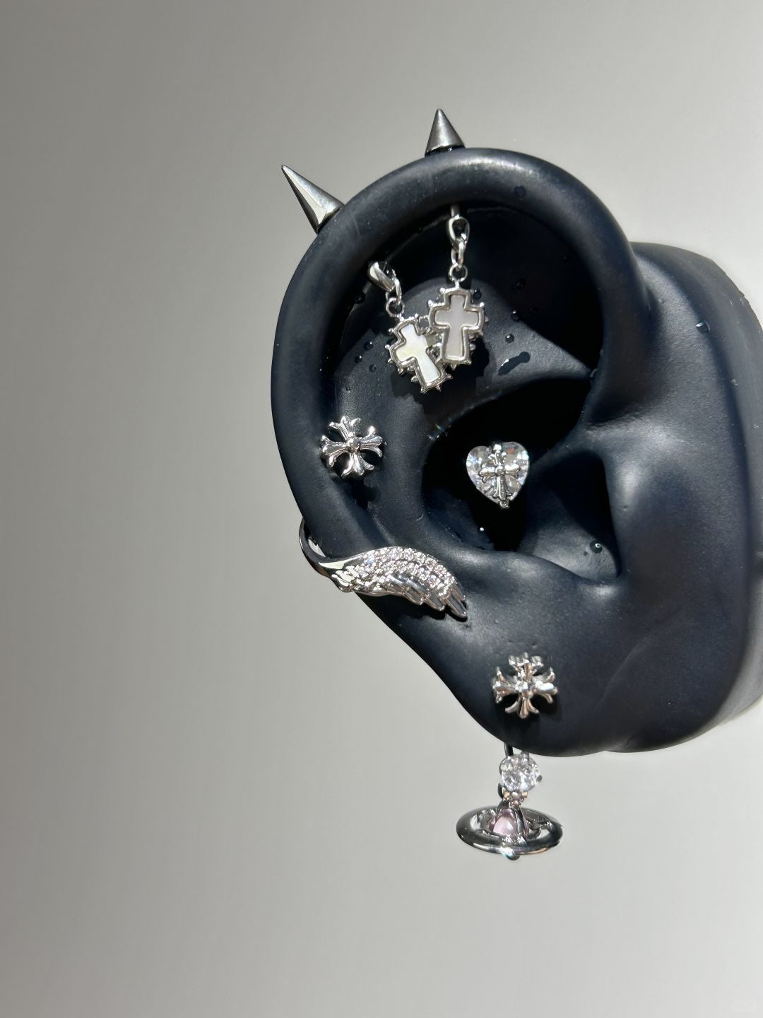 Sanctum Spikes Vertical Helix Earrings