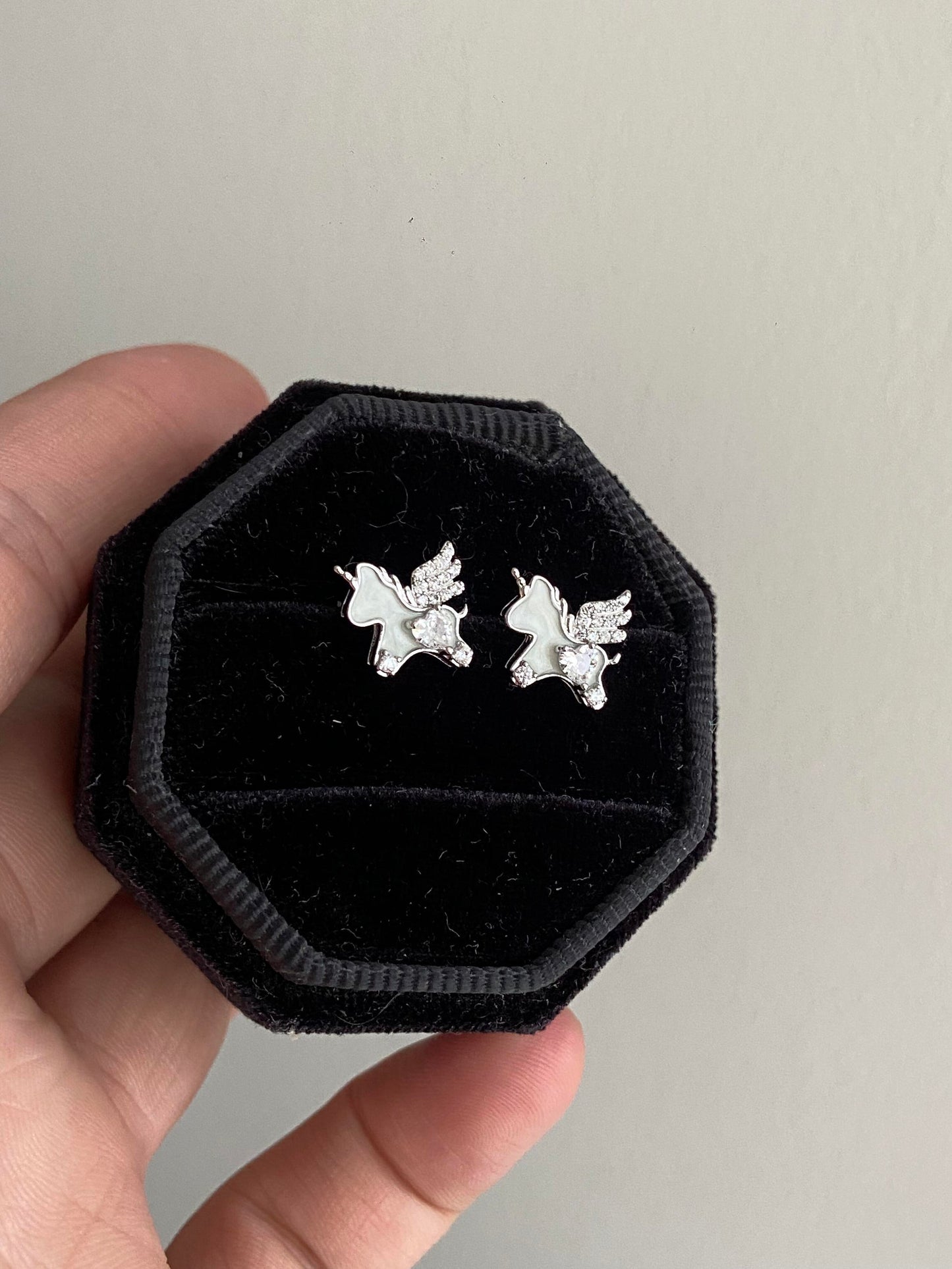 Mystic Unicorn Helix Earrings
