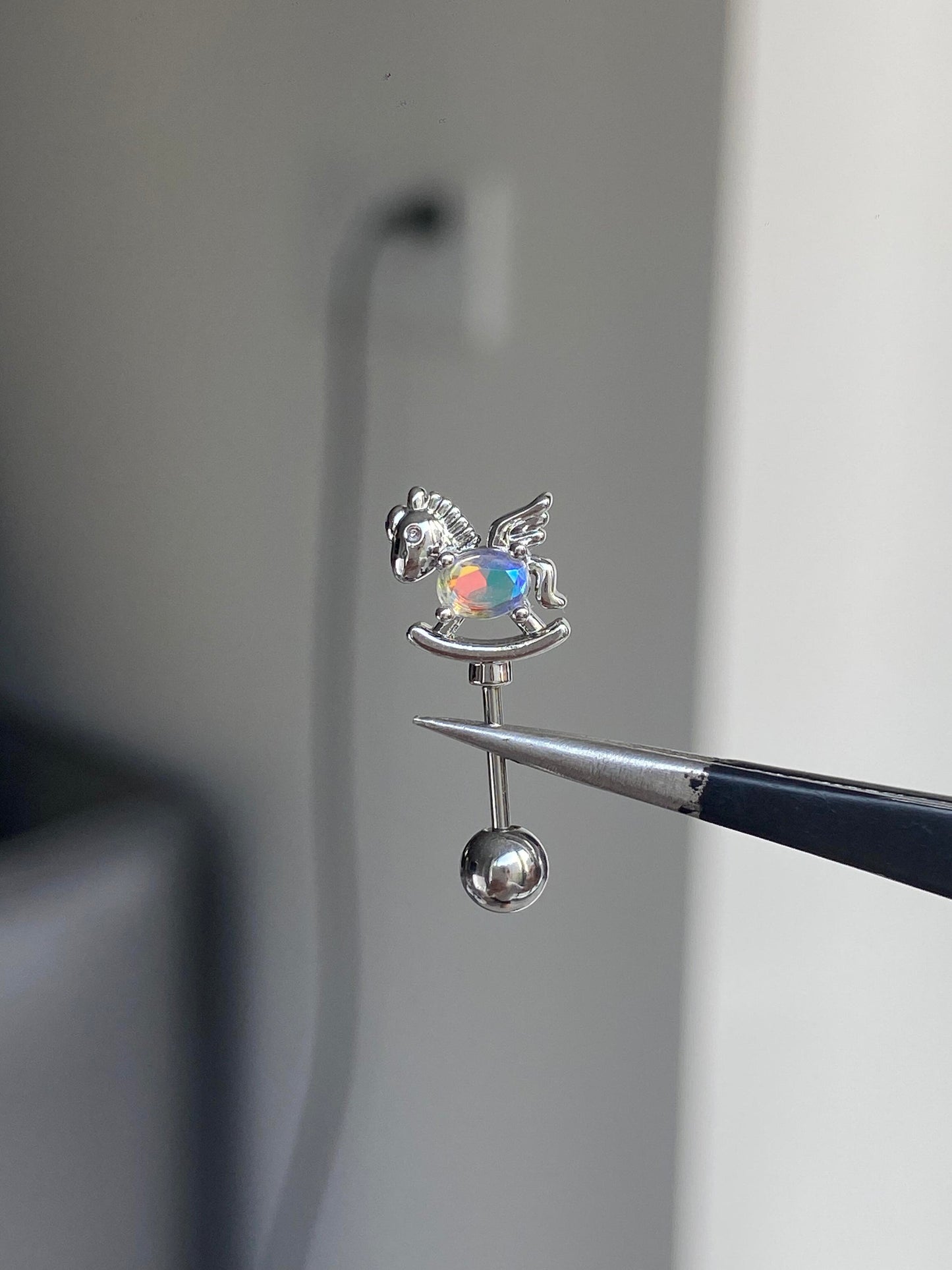 Rocking Horse Vertical Helix Earrings