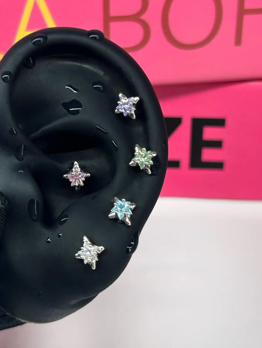 Polar Star Helix Earrings