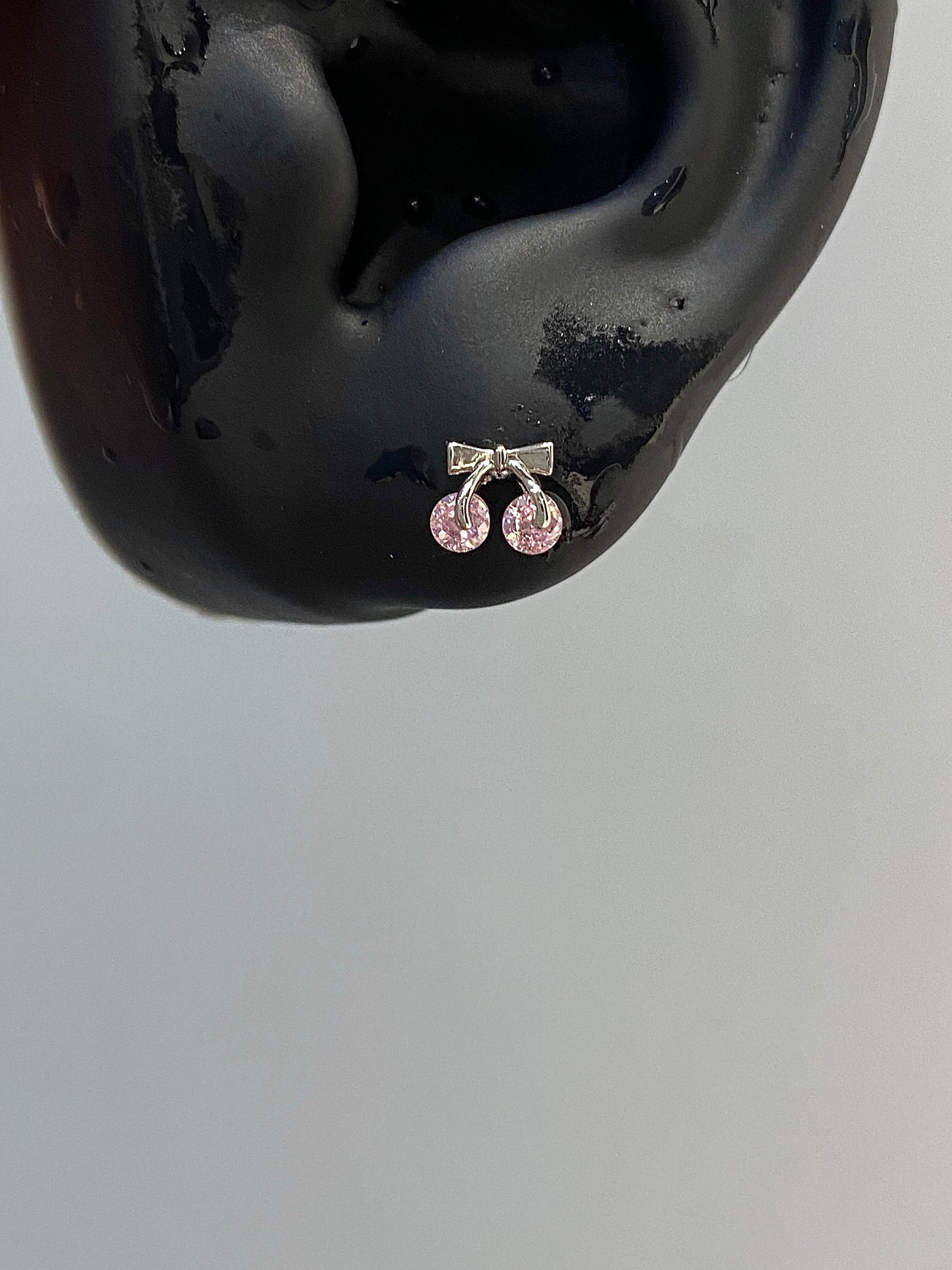 Pink Cherry Helix Earrings