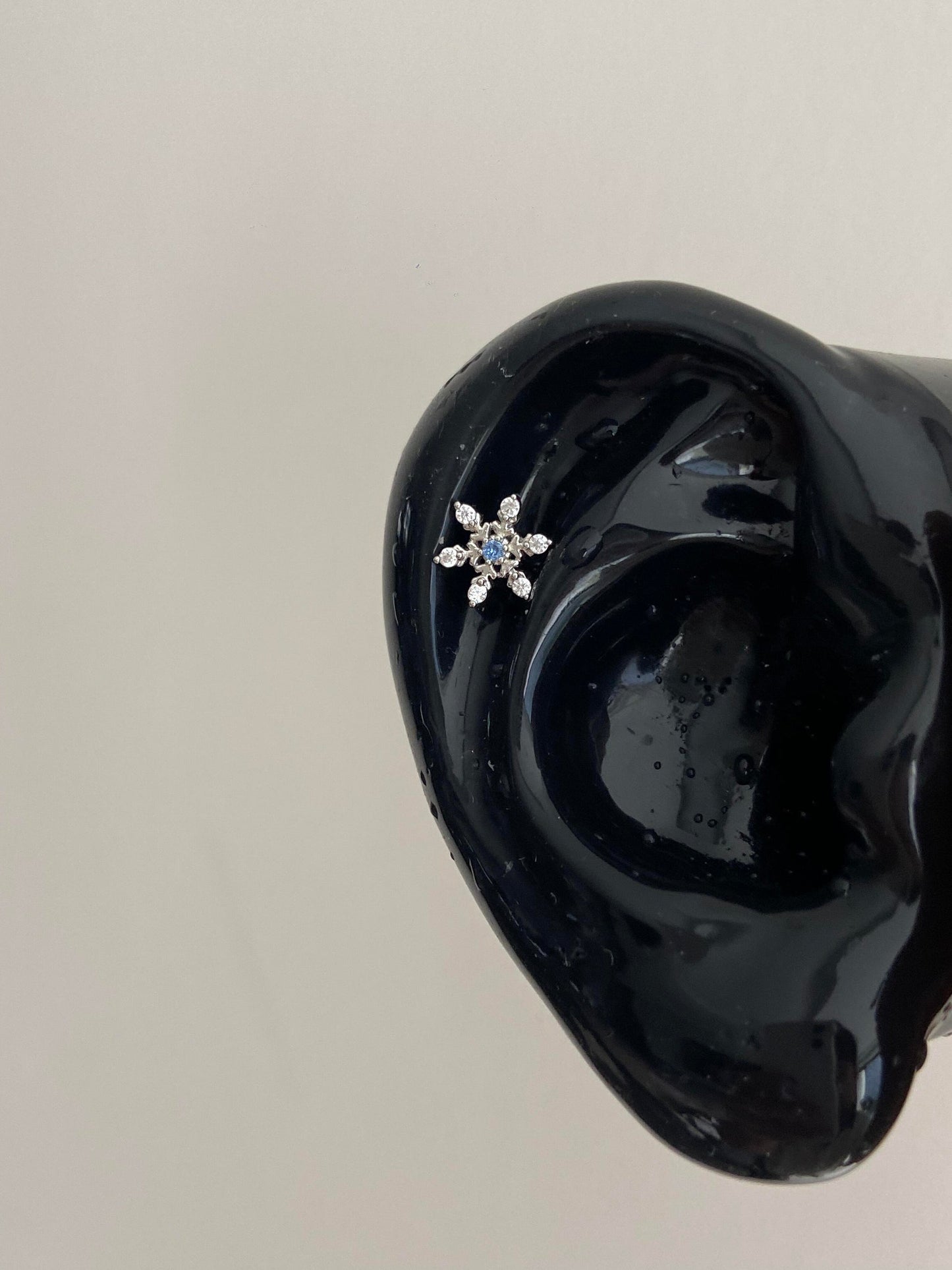 Icy Bloom Helix Earrings