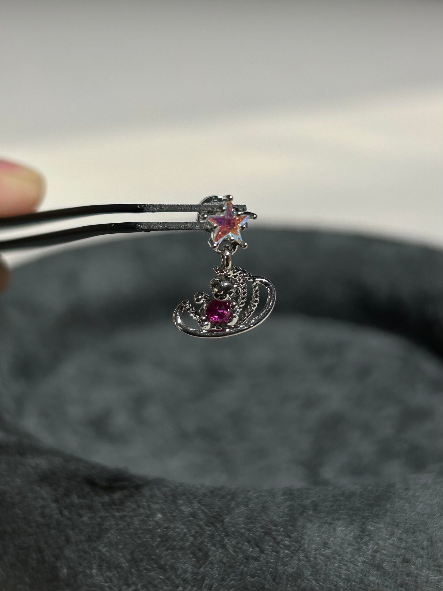 Cosmic Bear Helix Earrings