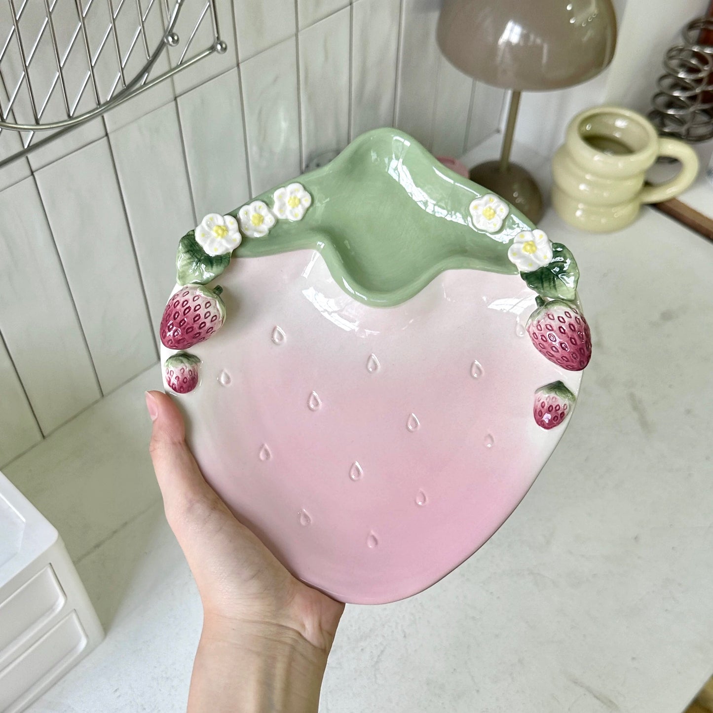 Strawberry Icon Jewelry Plate