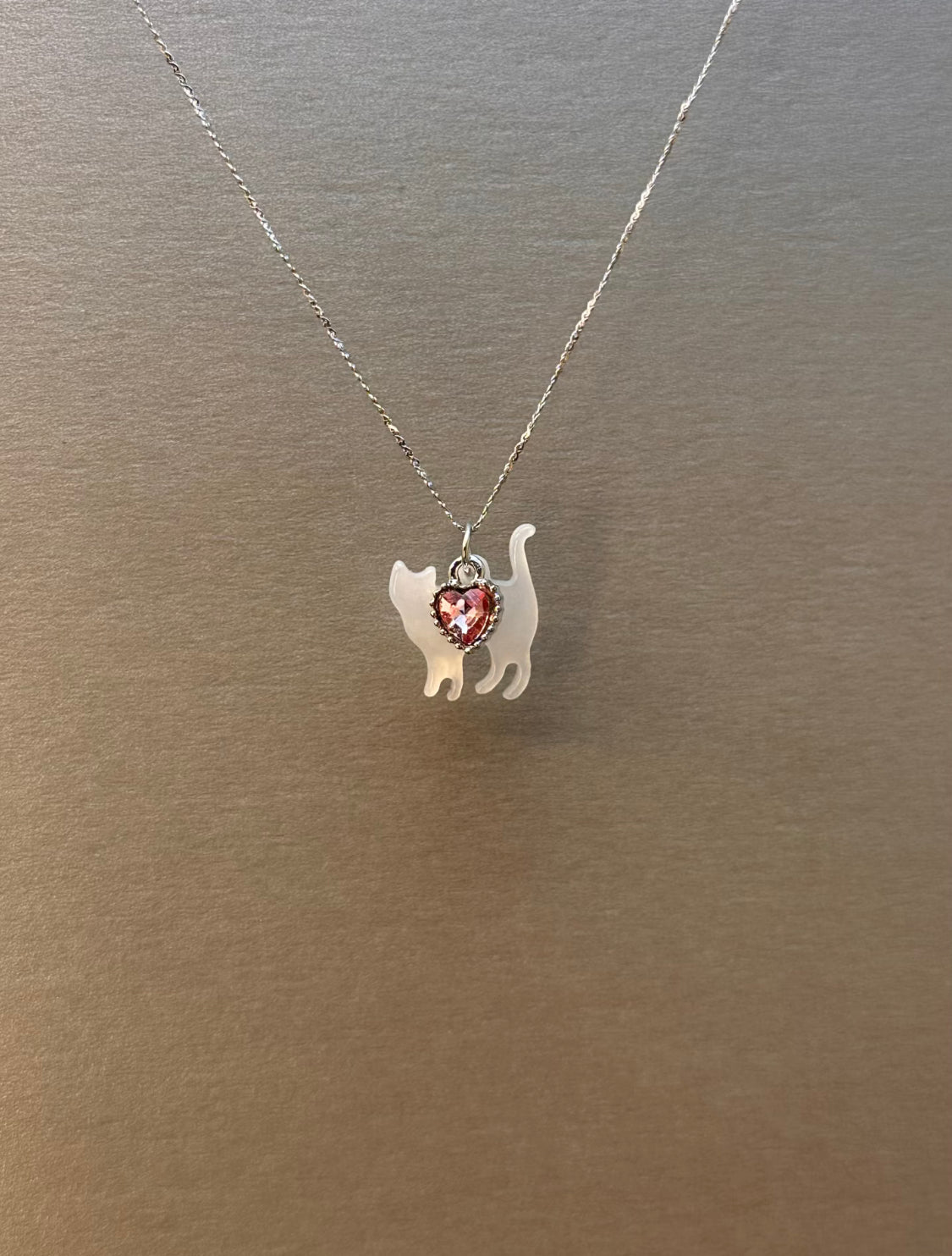 The Golden Feline Heart Necklace