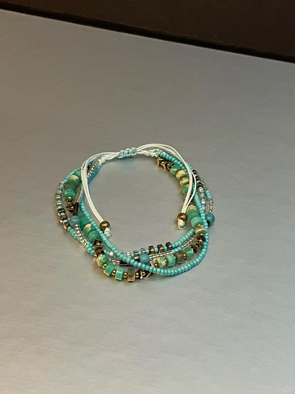 Boho Beach Adjustable Multi-Strand Bracelet