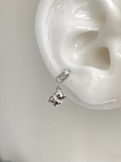 Bear Clip Helix Earrings