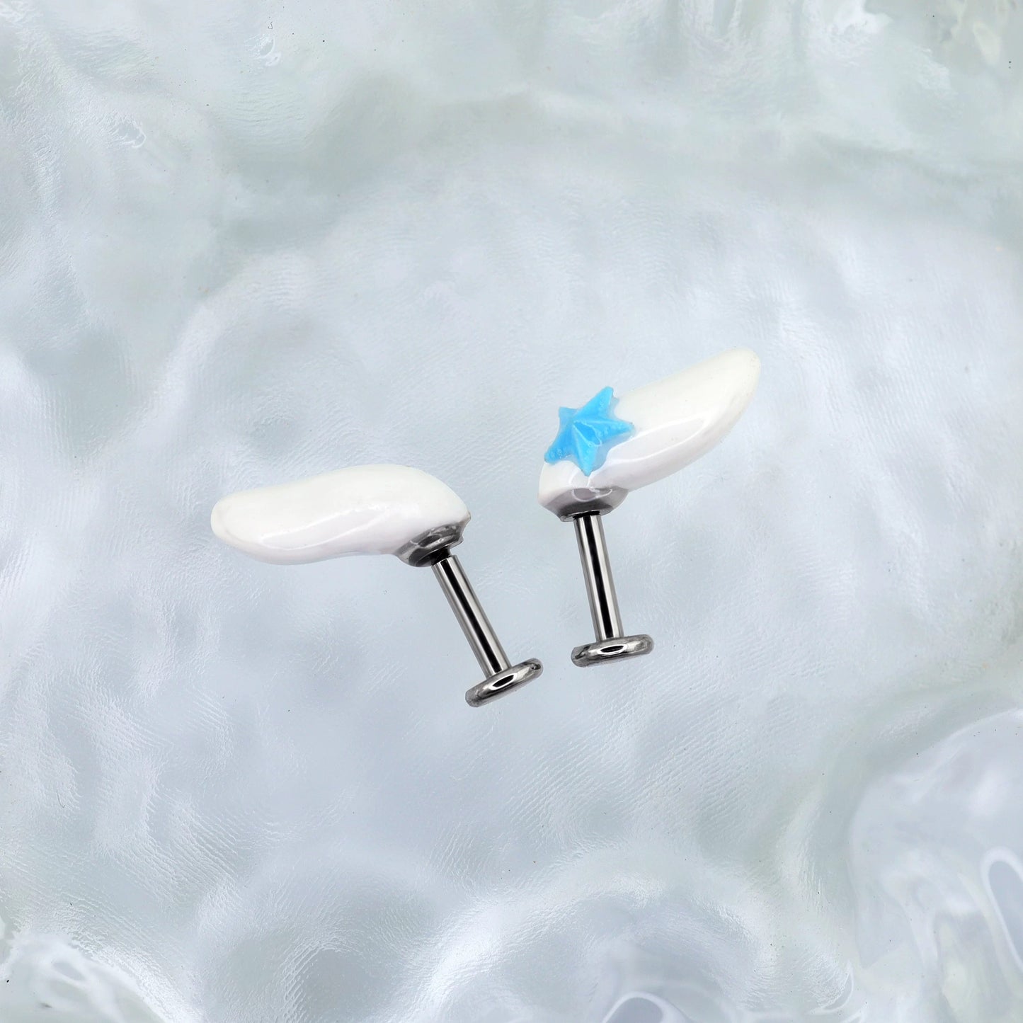 Cinna~moroll Charm Duo Vertical Helix Earrings