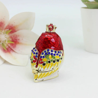 Red Staring Owl Ring Box