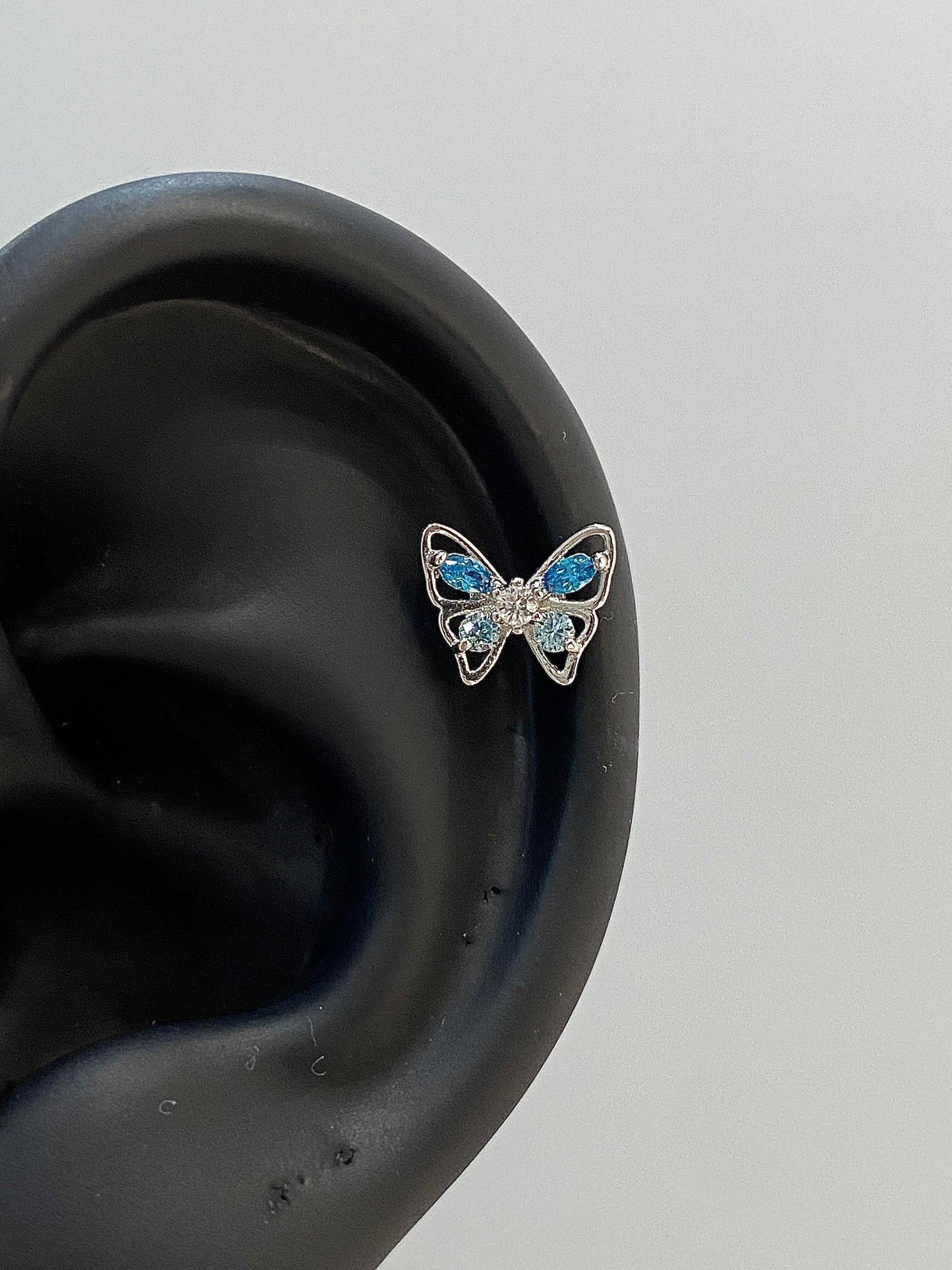 Icy Butterfly Helix Earrings