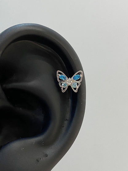 Icy Butterfly Helix Earrings