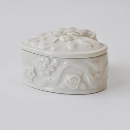 Laceflower Heart Jewelry Box