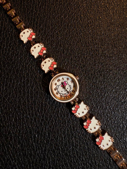 Kitty Golden Charm Watch