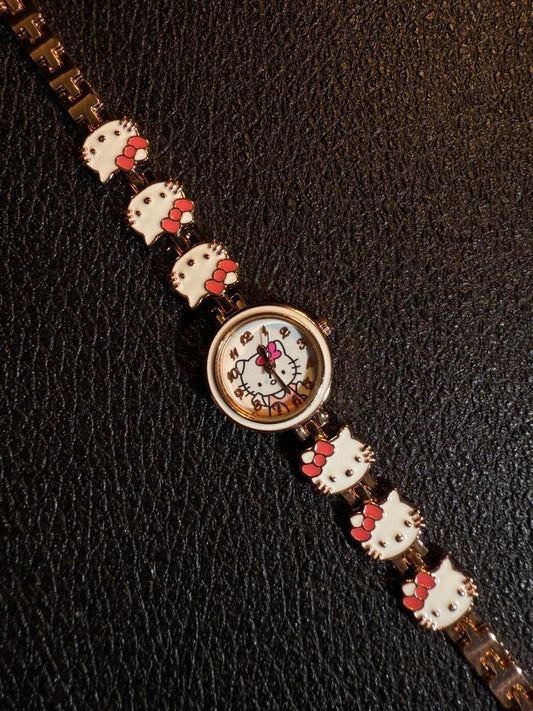 Kitty Golden Charm Watch