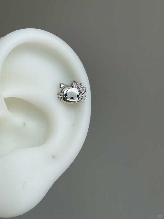 Twinkle Kitty Helix Earrings