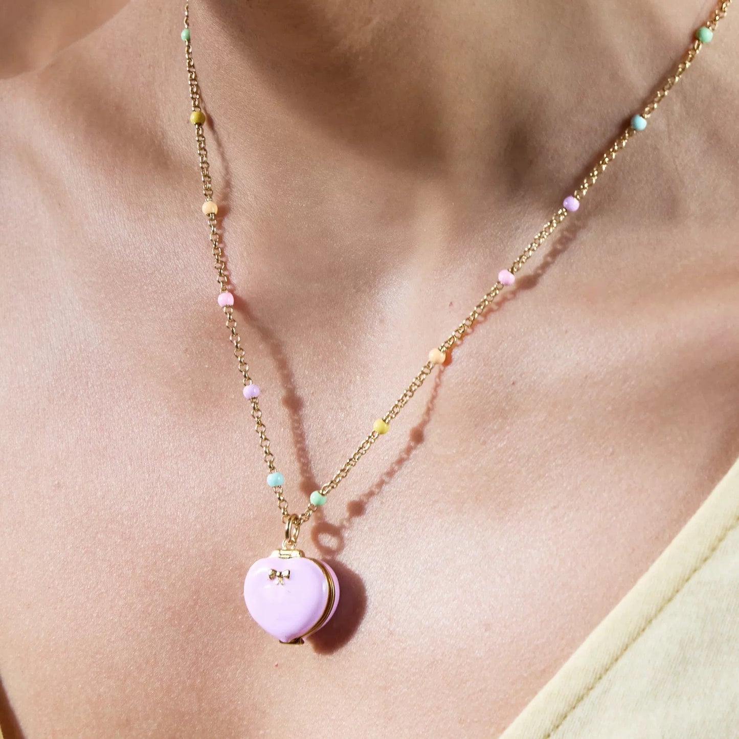 PollyP Heart Locket Necklace