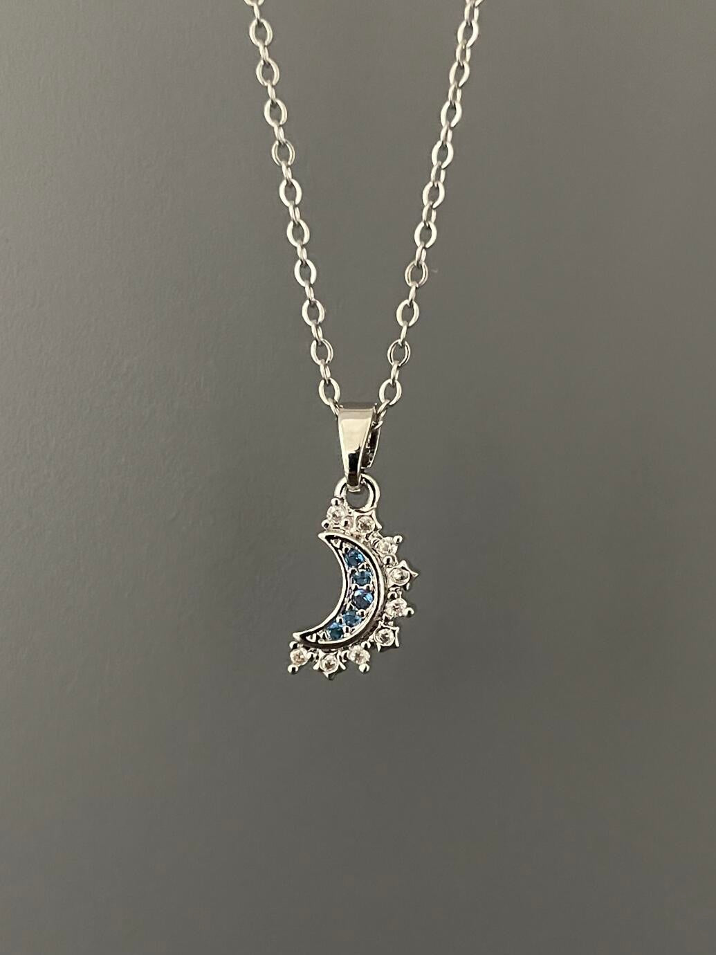 Sun & moon matching necklace