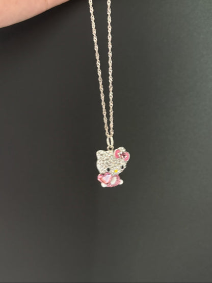 Kitty Love Charm Necklace