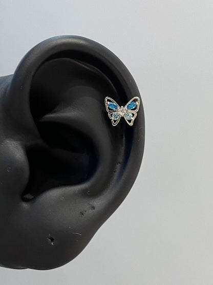 Icy Butterfly Helix Earrings