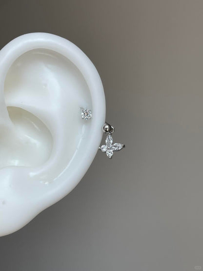 Butterfly Kiss Drop Helix Earrings