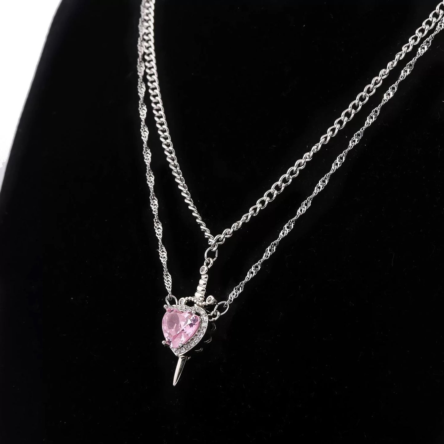Heart & Sword Necklace