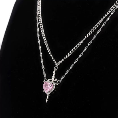 Heart & Sword Necklace