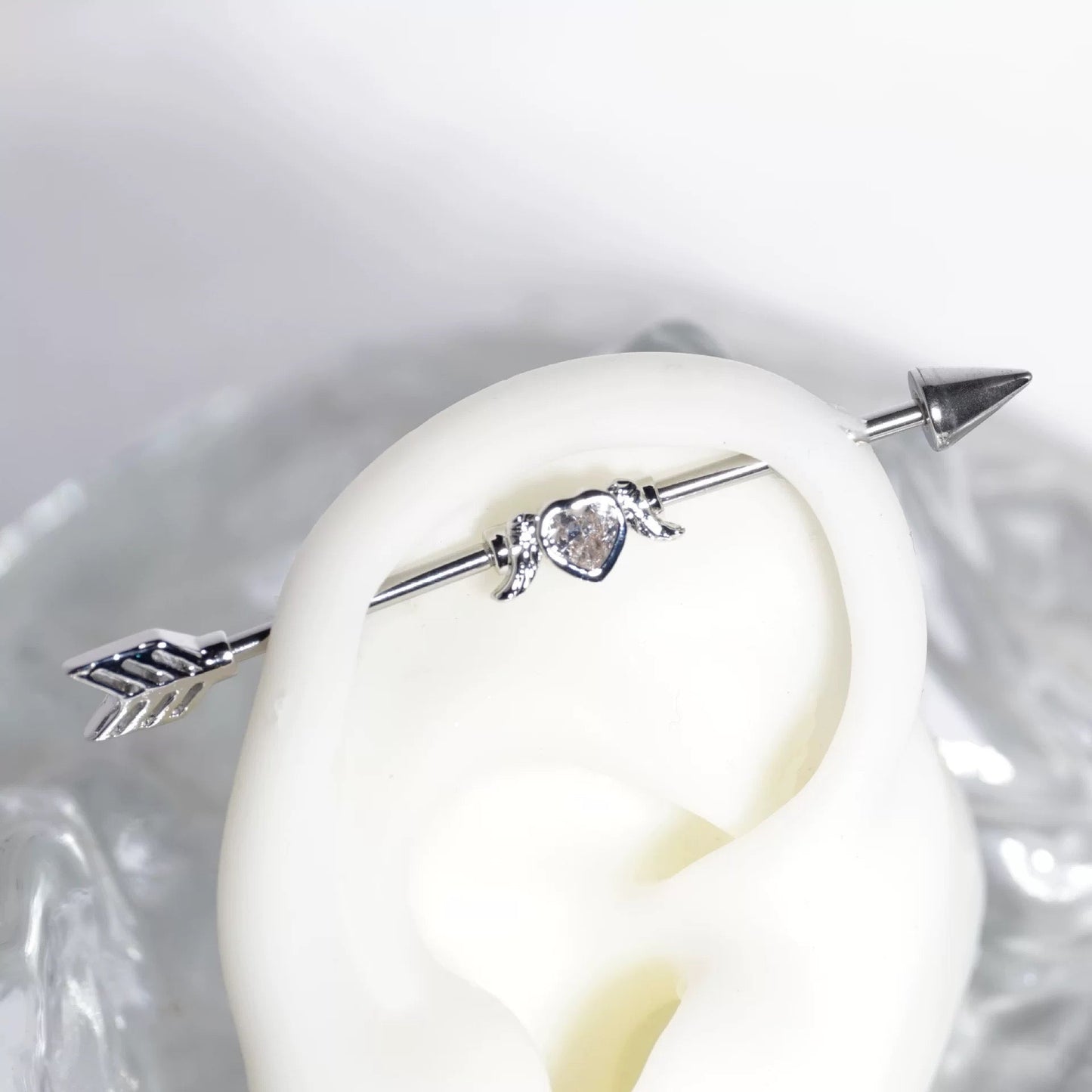 Love arrow Industrial Earring