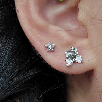 Crystal Kitty Earrings
