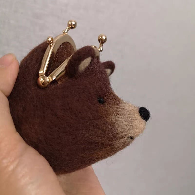 Brown Bear Ring Pouch