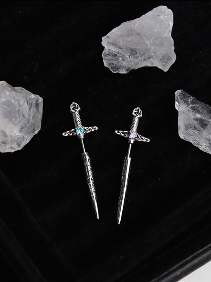 Excalibur Vertical Helix Earrings