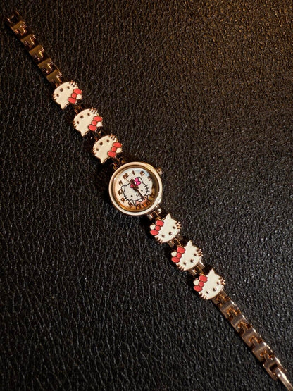 Kitty Golden Charm Watch