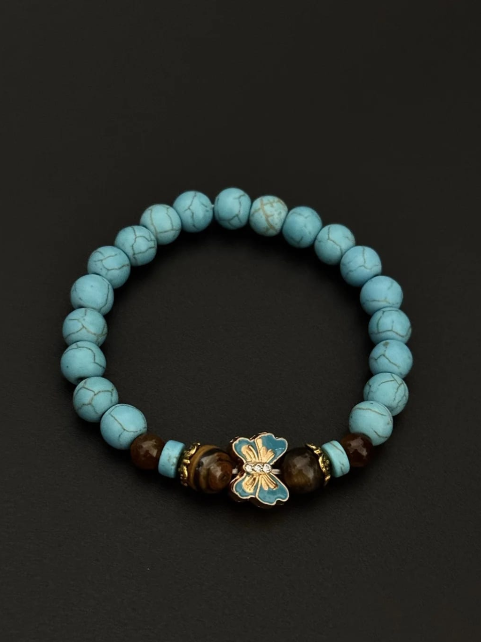 Spiritual Balance Stone Butterfly Bracelet