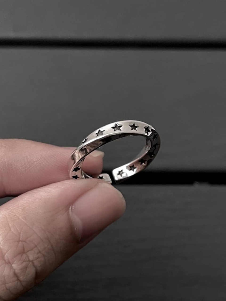 Cosmic Star Twist Open Ring