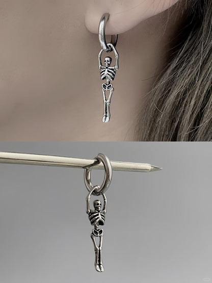 Dangling Skeleton Earrings