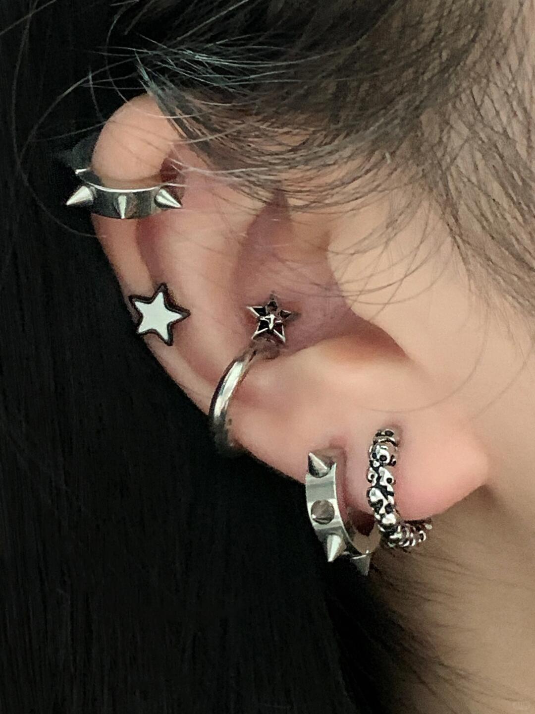 Skull Loop Earrings