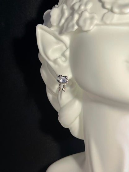 Baby Bow Kitty Earrings