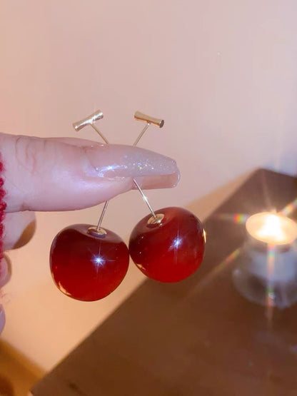 Cherry Drop Earrings