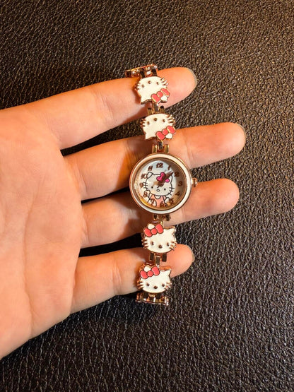 Kitty Golden Charm Watch