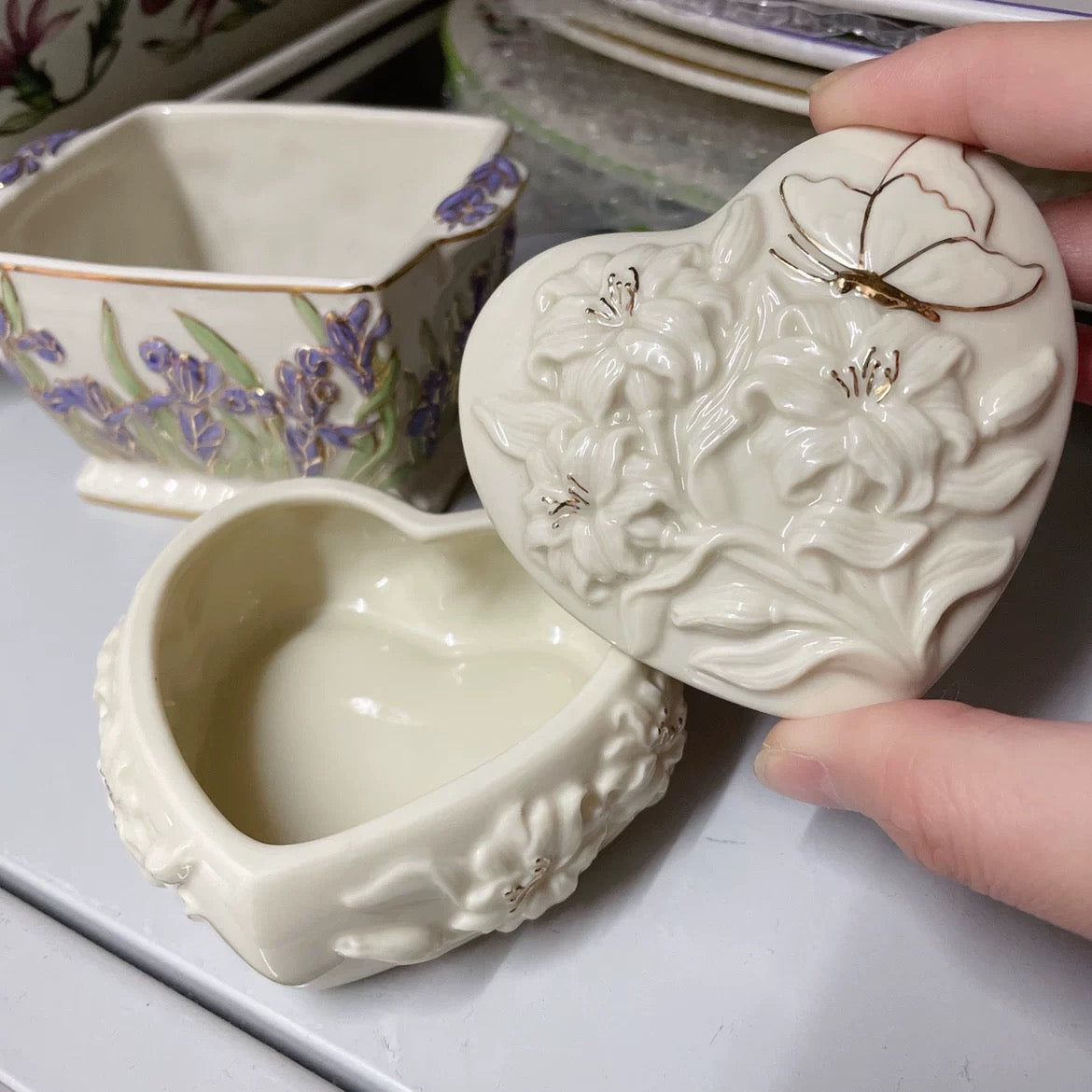 Everbloom Heart Jewelry Box